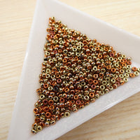 Miyuki Seed Beads 11/0 Black California Gold Rush