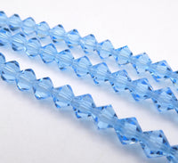 Preciosa Crystal Bicone Beads 6mm Aquamarine