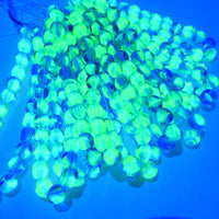 Czech Glass Beveled Round Beads 6mm Blue Lt Green