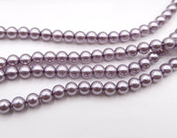 Preciosa Round Pearl Maxima 4mm Pearl Effect Lavender