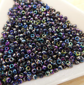 Miyuki Seed Beads 8/0 Crystal Magic Blue