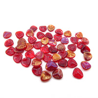 Rose Petal Beads 8X7mm TWILIGHT SIAM