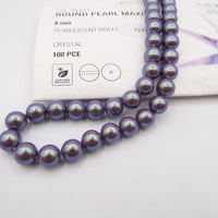 Preciosa Round Pearl Maxima 8mm Pearl Effect Pearlescent Violet