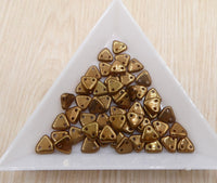 CzechMates Triangle 6mm Bronze Olivine