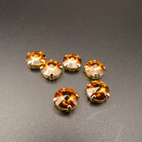 Preciosa Rivoli in setting 39ss (8mm) Caramel