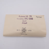 Swarovski Dentelle #1200 70ss (17mm) Jonquil Foiled