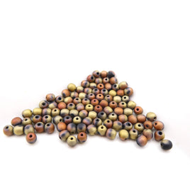 Czech Round Beads 3mm Jet California Gold Rush Matte