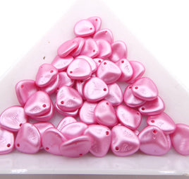 Rose Petal Beads 8X7mm PASTEL PINK