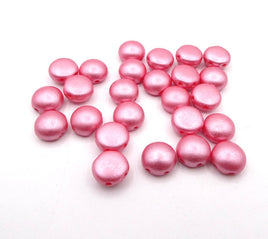 Preciosa Candy 2 Hole Cabochon 8mm Pastel Rose