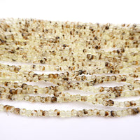 Czech Fire Polish Beads 3mm Jonquil Tortoise