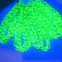 Czech Fire Polish Beads 8mm Green Blue