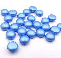 Preciosa Candy 2 Hole Cabochon 8mm Pastel Light Blue