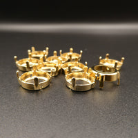 Rivoli Sew on Setting 12mm Gold Plated