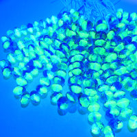 Czech Faceted Rondelle 9x6mm Blue Lt Green