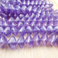 Czech Wonky Oval Beads 15x11mm ColorTrends Tanzanite