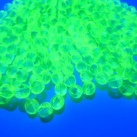 Czech Glass Beveled Round Beads 6mm Green Blue