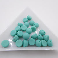 CzechMates Cabochon 7mm Matte Turquoise