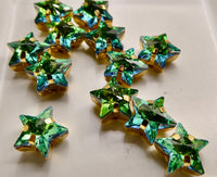 Crystal 4745 Star Fancy Stone 10mm Sphinx in Gold Sew On Setting