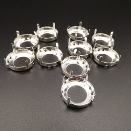 Rivoli Sew on Setting 16mm Silver