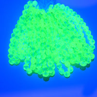 Czech Crackle Firepolish 8mm Green Blue