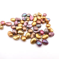 Tulip Petal Beads 6X8mm ANCIENT GOLD