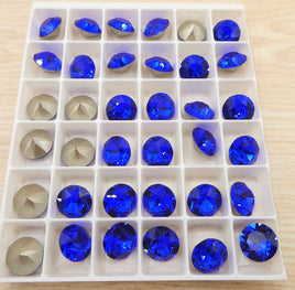 Swarovski 1088 Chaton 39ss (8mm) Majestic Blue