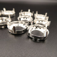Rivoli Sew on Setting 16mm Silver