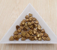 CzechMates Triangle 6mm Bronze Olivine