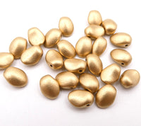 Tulip Petal Beads 6X8mm AZTEC GOLD