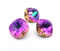 Cushion Cut 14mm Crystal Heliotrope