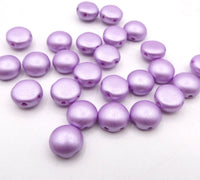 Preciosa Candy 2 Hole Cabochon 8mm Pastel Violet