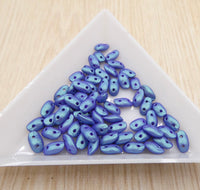 Wave Beads 3x7mm Tropical Blue Grape