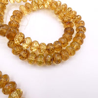 Czech Special Cut Rondelle Fire Polished Beads 8mm Transparent Yellow Picasso