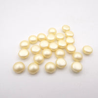 Preciosa Candy 2 Hole Cabochon 8mm Cream Airy Pearl