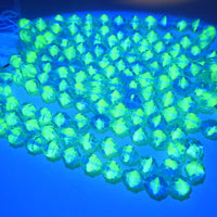 Czech Turbine Glass Beads 10x8mm Blue Lt Green
