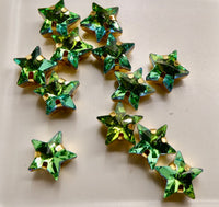 Crystal 4745 Star Fancy Stone 10mm Sphinx in Gold Sew On Setting