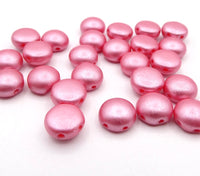 Preciosa Candy 2 Hole Cabochon 8mm Pastel Rose