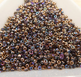 Miyuki Seed Beads 15/0 Crystal Copper Rainbow