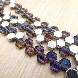 Honeycomb Jewel Beads 6mm Heliptrope