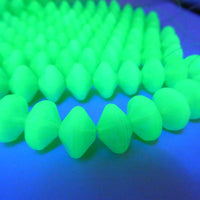 Czech Large Spacer Beads 14x14mm Opal Green