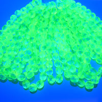 Czech Glass Beveled Round Beads 6mm Green Blue