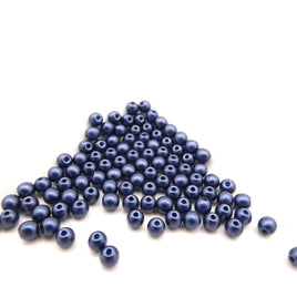 Czech Round Beads 3mm Pastel Montana Blue