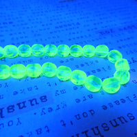 Czech Glass Beveled Round Beads 8mm Green Blue