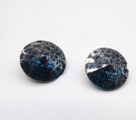 Rivoli 14mm Blue Zircon Gunmetal Patina