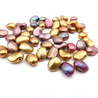 Tulip Petal Beads 6X8mm ANCIENT GOLD