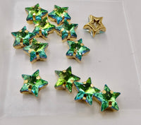 Crystal 4745 Star Fancy Stone 10mm Sphinx in Gold Sew On Setting