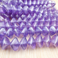 Czech Wonky Oval Beads 15x11mm ColorTrends Tanzanite