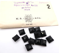 K.S. & Co. (Swarovski) Art 110 Square 11.5mm Black