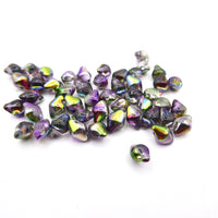 Spiky Button Beads 4.5x6.5mm Crystal Magic Orchid