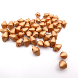 Spiky Button Beads 4.5x6.5mm Metallic Gold